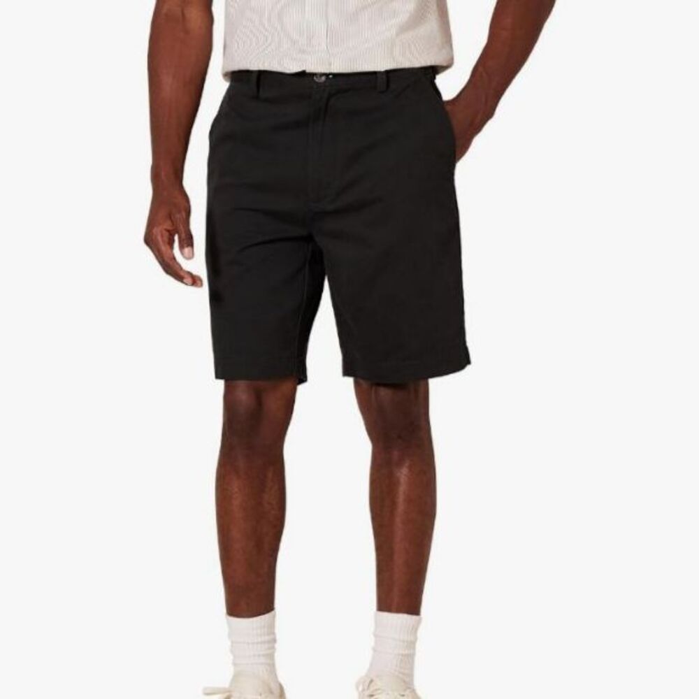 Amazon Essentials Men’s Classic Fit Chino Shorts Size 36 Navy NWT